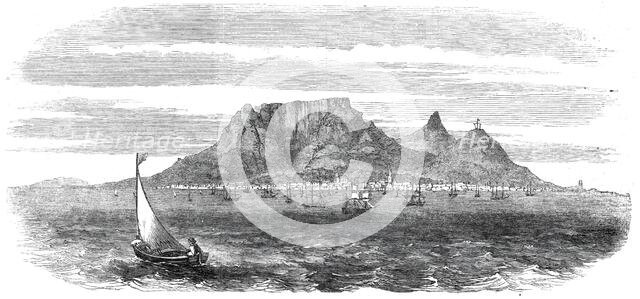 Table Bay and Table Mountain, Cape of Good Hope, 1860. Creator: Unknown.