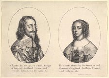 Charles I and Henrietta Maria, 1641. Creator: Wenceslaus Hollar.