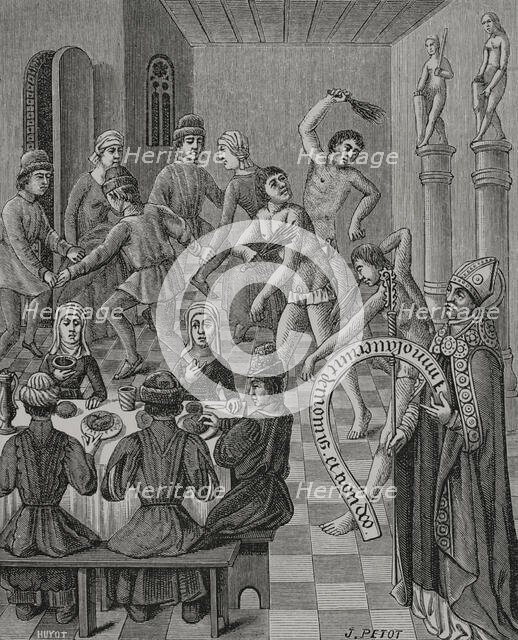 Heresy of the Flagellants, 15th century, (1877).  Creator: Unknown.