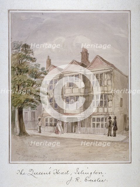 The Queen's Head Inn, Islington, London, 1827. Artist: John Phillipps Emslie
