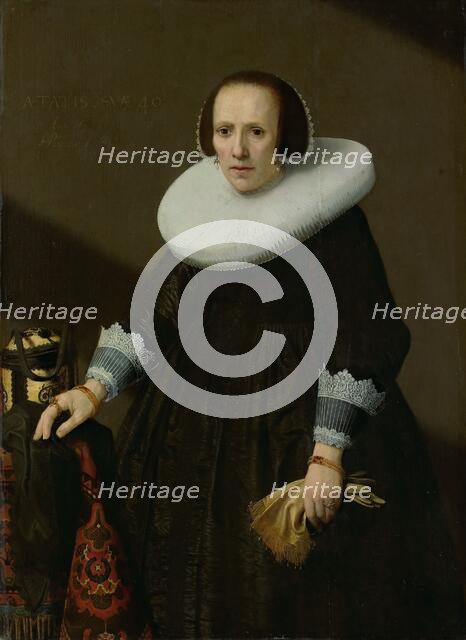 Portrait of Geertruyd Reael (1600-52), 1640. Creator: Huygh Pietersz. Voskuyl.
