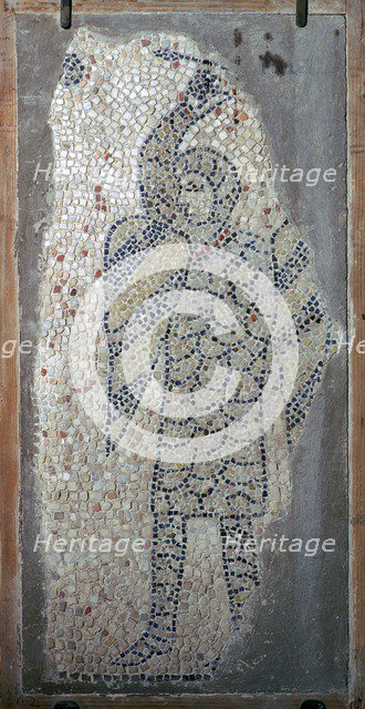 Mosaic of a crusader from the fourth Crusade, 13th century. Artist: Unknown