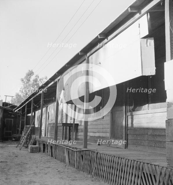 Housing for Mexican field laborers, Brawley, Imperial Valley, California, 1935. Creator: Dorothea Lange.
