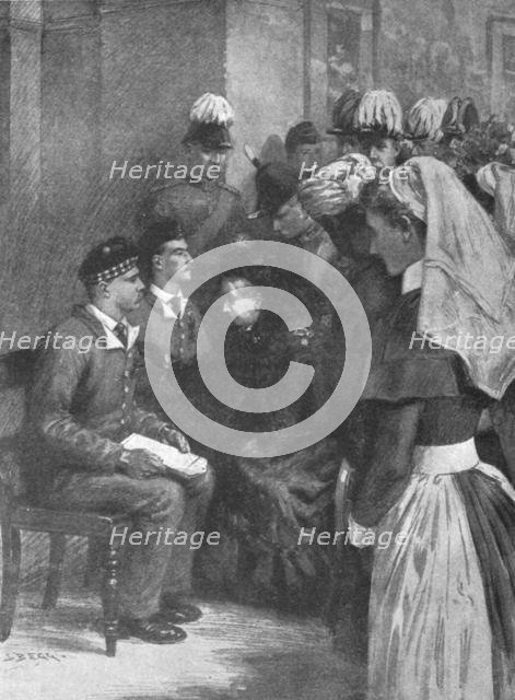 'Queen Victoria conferring the Victoria Cross on heroes of Dargai...May 14, 1898', (1901).  Creator: Unknown.