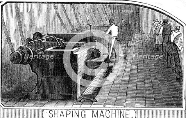 Royal Small Arms Factory, Enfield: Shaping Machine, 1861. Creator: William James Palmer.