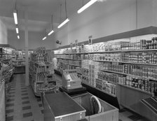 The interior of Carlines Self Service Store, Mexborough, South Yorkshire, 1960. Artist: Michael Walters