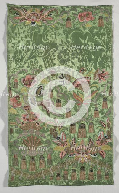 Length of Silk Brocade, early 1700s. Creator: Unknown.