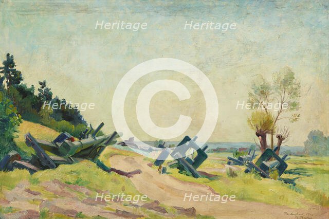 Russian Trenches at Reichenbach, 1942. Creator: Richard Becker.