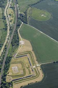 Richborough Roman fort and amphitheatre, Kent, 2022. Creator: Damian Grady.