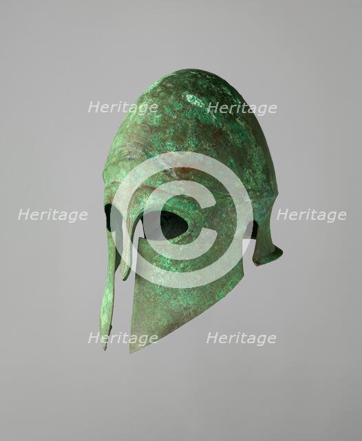 Helmet of the Corinthian Type..., Greek, early 5th century B.C. Creator: Unknown.