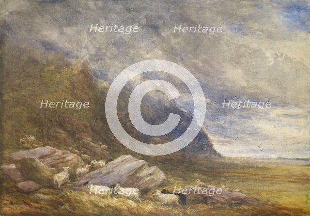 Penmaen Bach, 1852. Creator: David Cox the Elder.