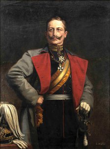 Portrait of German Emperor Wilhelm II (1859-1941), King of Prussia, 1900s-1910s.