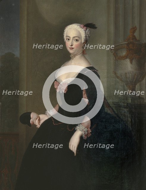 Portrait of Countess Anna Elisabeth von der Schulenburg (1720-1741), First half of the 18th cent.