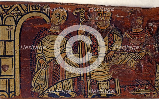 Cruïlles beam, tempera on wood (1200), from the Monastery of San Miguel de Cruïlles.