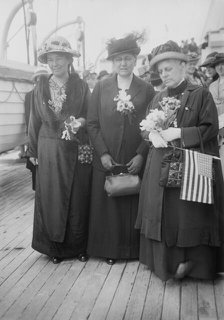 Mrs. P. Lawrence, Jane Addams, Mrs. Lewis F. Post, between c1910 and c1915. Creator: Bain News Service.