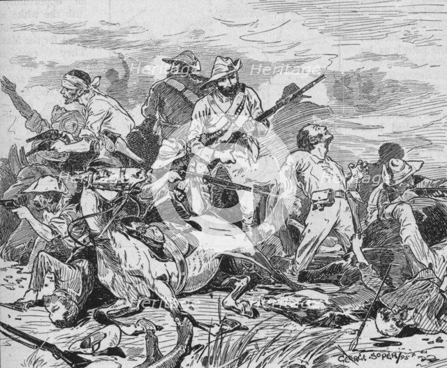 They Fought on Grimly, 1895, (1902). Artist: George Soper.