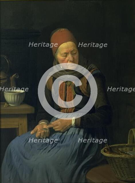 An amateur wife, 1852. Creator: Julius Exner.