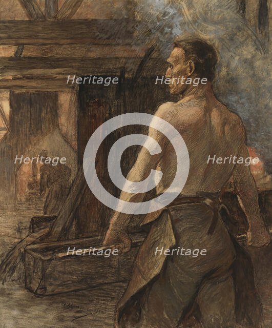 Caster, 1902. Creator: Constantin Emile Meunier.