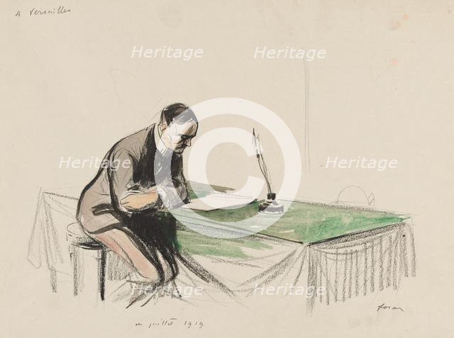 At Versailles, July 1919, 1919. Creator: Jean Louis Forain (French, 1852-1931).