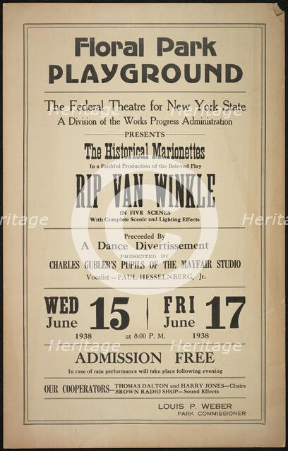 Rip Van Winkle, Floral Park, NY, 1938. Creator: Unknown.