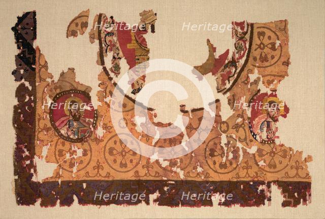 Fragmentary Icon Panel, Christ in Glory (?) and Evangelists, 750 - 850. Creator: Unknown.