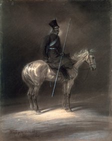 'Cossack on Horseback', 1837.  Artist: Franz Kruger