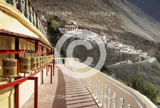 Diskit Monastery, Nubra Valley, Ladakh, India, 2023. Creator: Peter Thompson.