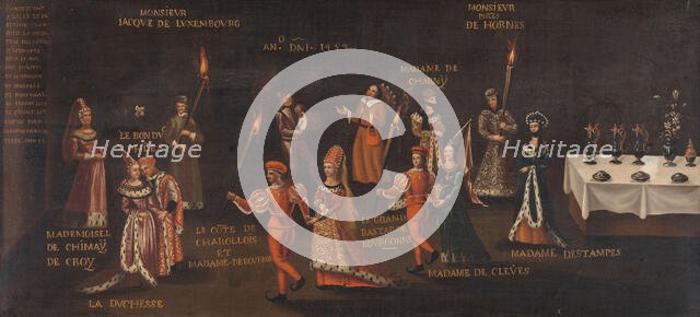 Vow of the Pheasant (Philip the Good and Isabella at the Feast of the Pheasant in Lille in 1454), c. Creator: Anon.