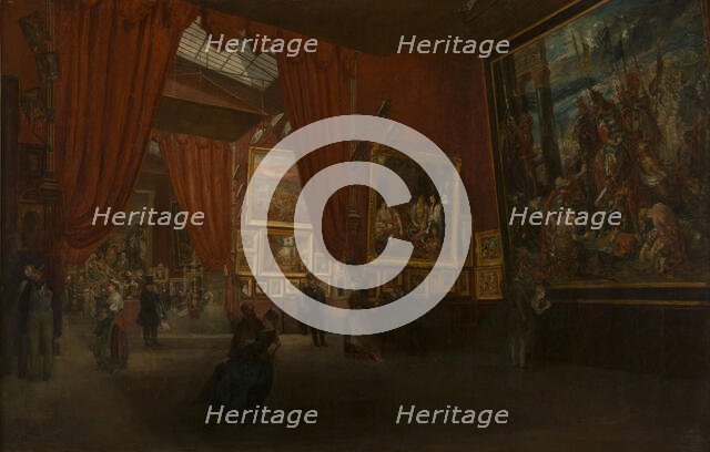 Exhibition of works by Eugène Delacroix, at the Martinet gallery, boulevard des..., 1864. Creator: Albertini, Ed. (active ca 1864).