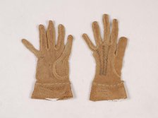 Gloves, American, third quarter 19th century. Creator: Unknown.