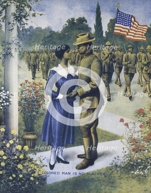 Colored man is no slacker, c1918. Creator: Unknown.