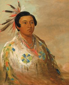 Hee-doh'ge-ats, a Young Man, 1837-1839. Creator: George Catlin.