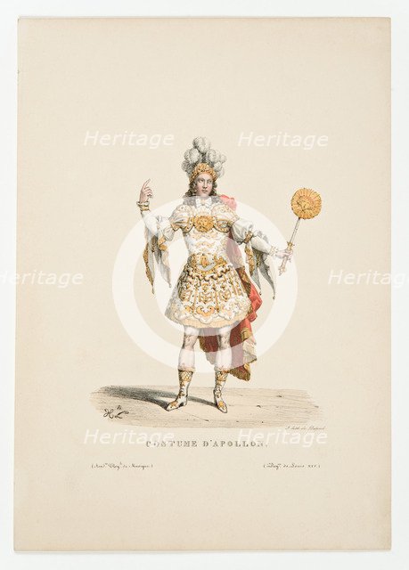 Louis XIV as Apollo in the ballet Noces de Thétis et Pélée in 1654. Artist: Anonymous  