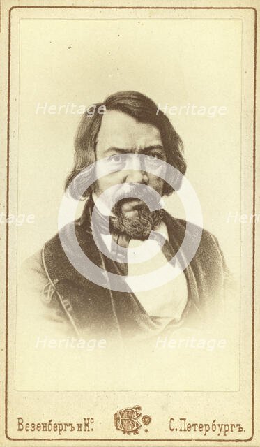 Aleksei Stepanovich Khomiakov, head-and-shoulders portrait, facing..., between 1880 and 1886. Creator: Unknown.