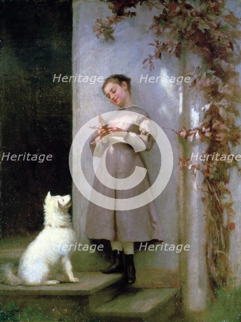 'Playmates', 1868. Artist: George Cochran Lambdin