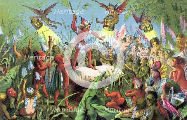 Scene from Shakespeare's A Midsummer Night's Dream, c1858. Artist: Unknown