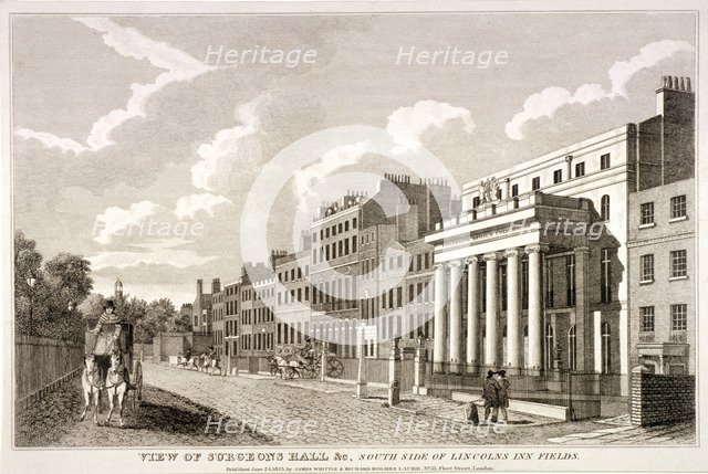 Lincoln's Inn Fields, Holborn, London, 1813. Artist: Anon