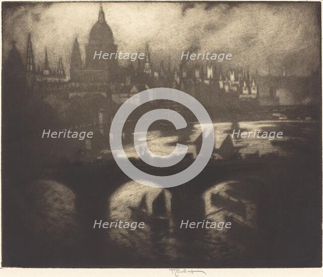 Wren's City, 1909. Creator: Joseph Pennell.