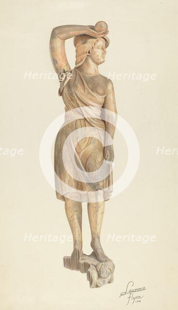 Circus Wagon Figure, 1938. Creator: Lawrence Flynn.