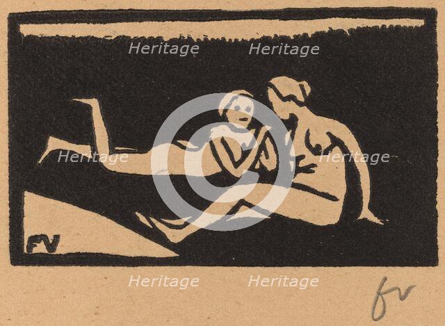 Bathers on the Grass (Baigneuses étendues sur l'herbe), 1893. Creator: Félix Vallotton.