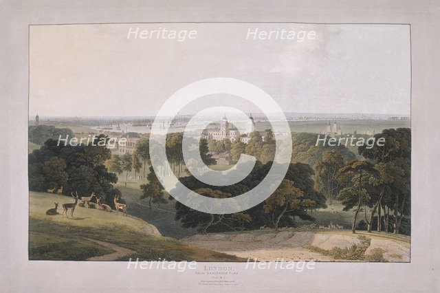 Greenwich Park, London, 1804. Artist: William Daniell