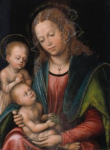 Virgin and Child Adored by the Infant St John, 1512-1514. Creator: Lucas Cranach the Elder.