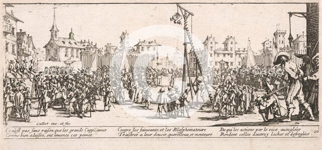 L'Estrapade (The Strapado), 1633. Creator: Jacques Callot.