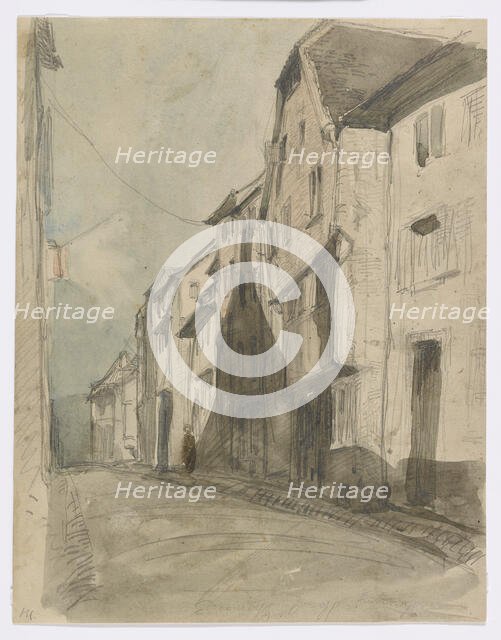 A Street at Saverne, 1858. Creator: James Abbott McNeill Whistler.
