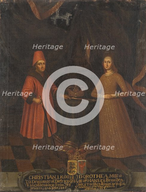 King Christian I of Denmark (1426-1481) and Queen Dorothea (1430-1496).