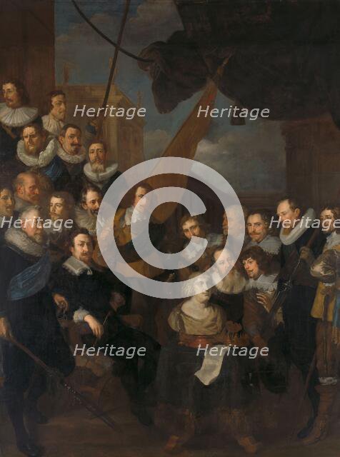 Officers and other Civic Guardsmen of the XIX District of Amsterdam, under the command of Captain Co Creator: Joachim von Sandrart I.