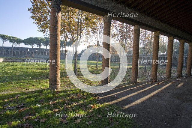 The palaestra in Pompeii, Italy. Creator: Samuel Magal.