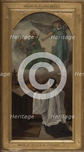 Sketch for the Saint-Louis-en-l'Ile church..., 1870. Creator: Isidore Patrois.