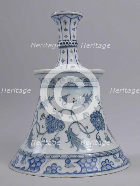 Candlestick in Imitation of Metalwork Form, Turkey, mid-16th century. Creator: Unknown.