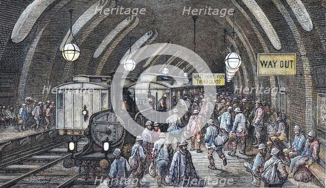 'The Workmen's Train', 1872.  Creator: Gustave Doré.
